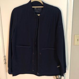 Figs navy scrub jacket